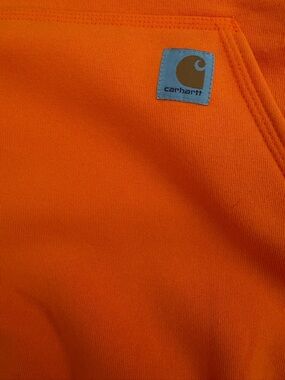 Carhartt Orange Pullover Hoodie